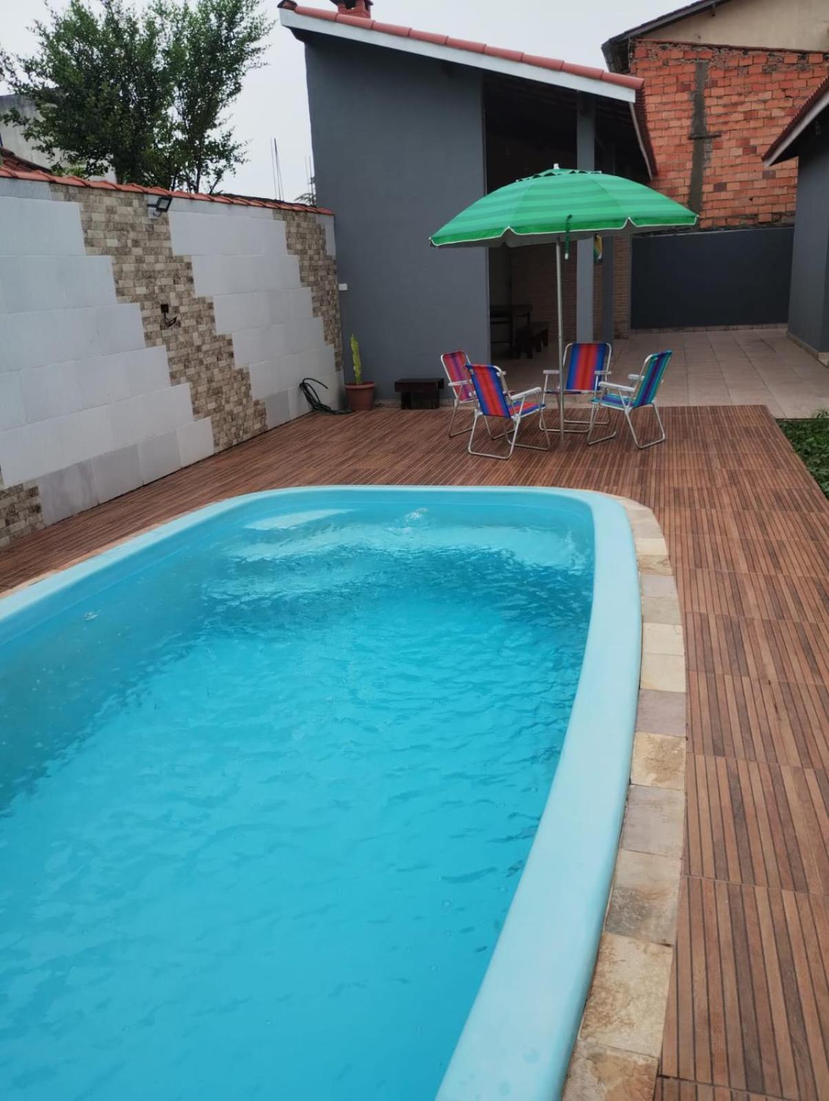 Casa Na Praia Com Piscina E Churrasqueira Itanhaém Esterno foto